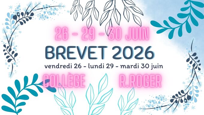 brevet 2026 college robert roger